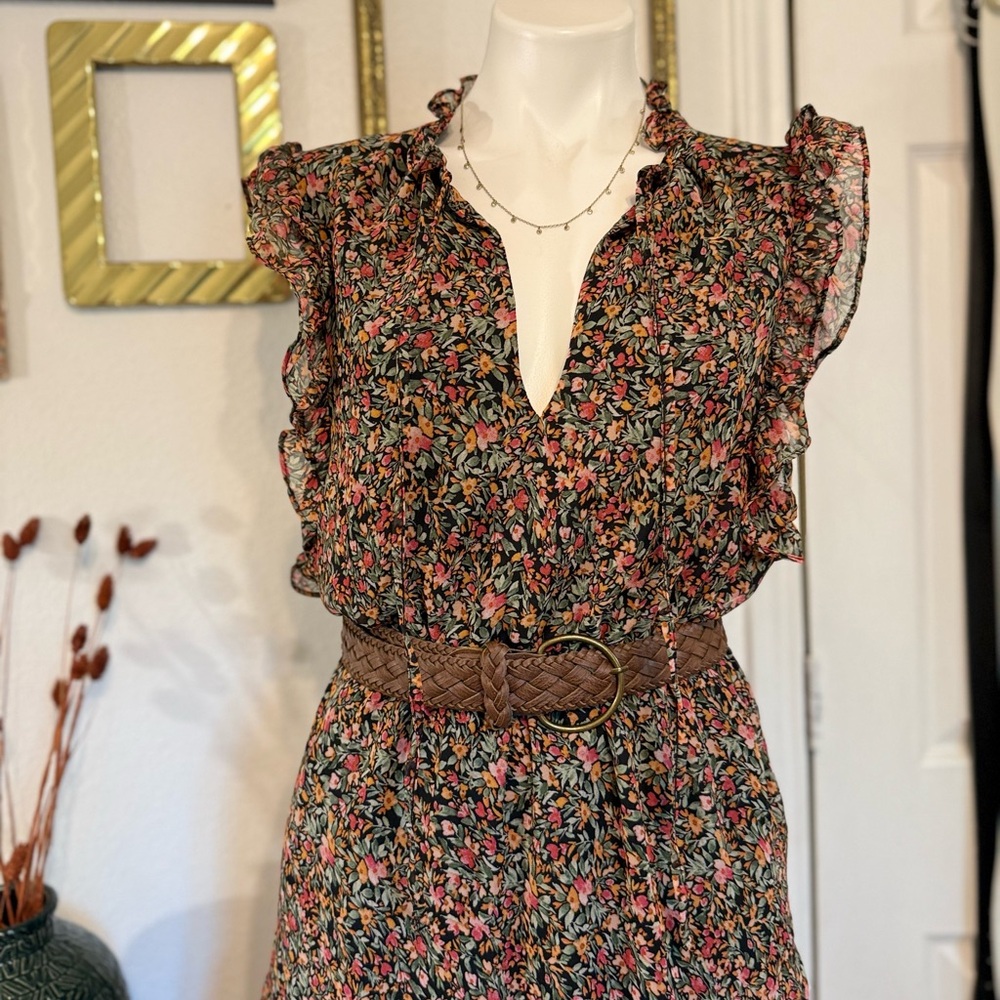 BB Dakota by Steve Madden Floral Ruffle Maxi Dress - Picture 5 of 14